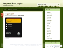 Tablet Screenshot of ecoparkliceo.wordpress.com