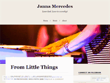 Tablet Screenshot of jannamercedes.wordpress.com