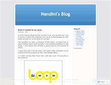 Tablet Screenshot of nandinir.wordpress.com