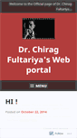 Mobile Screenshot of drchiragfultariya.wordpress.com