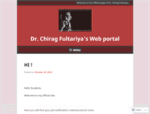 Tablet Screenshot of drchiragfultariya.wordpress.com