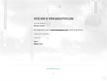 Tablet Screenshot of makeuptoys.wordpress.com