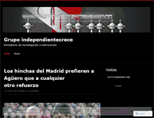 Tablet Screenshot of independientecrece.wordpress.com