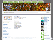 Tablet Screenshot of mentalmist.wordpress.com