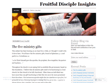 Tablet Screenshot of fruitfulblog.wordpress.com