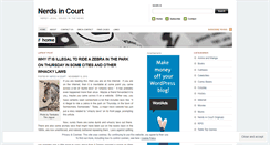 Desktop Screenshot of nerdsincourt.wordpress.com