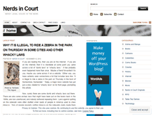 Tablet Screenshot of nerdsincourt.wordpress.com