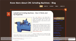 Desktop Screenshot of grindingmachineindia.wordpress.com