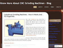 Tablet Screenshot of grindingmachineindia.wordpress.com