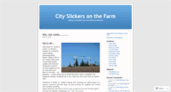 Desktop Screenshot of cityslickersonthefarm.wordpress.com