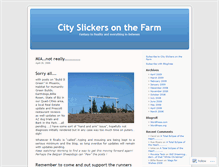 Tablet Screenshot of cityslickersonthefarm.wordpress.com