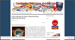 Desktop Screenshot of lectorestiemposmodernos.wordpress.com