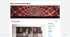 Desktop Screenshot of maryconniecomfort.wordpress.com