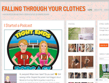 Tablet Screenshot of fallingthroughyourclothes.wordpress.com