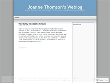 Tablet Screenshot of joannethomson.wordpress.com