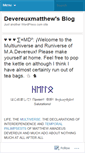 Mobile Screenshot of devereuxmatthew.wordpress.com