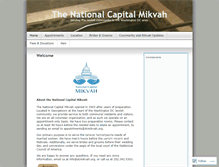 Tablet Screenshot of dcmikvah.wordpress.com