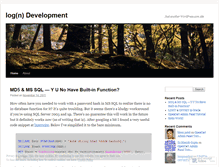 Tablet Screenshot of logndevelopment.wordpress.com