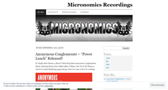 Desktop Screenshot of micronomicsrecordings.wordpress.com