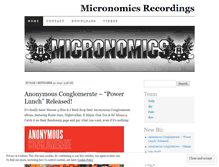 Tablet Screenshot of micronomicsrecordings.wordpress.com