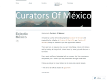 Tablet Screenshot of curatorsofmexico.wordpress.com