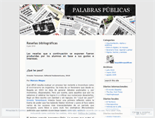 Tablet Screenshot of laspalabraspublicas.wordpress.com