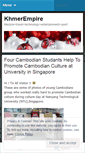 Mobile Screenshot of khmerempire.wordpress.com