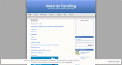 Desktop Screenshot of materhandling.wordpress.com