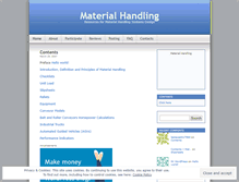 Tablet Screenshot of materhandling.wordpress.com