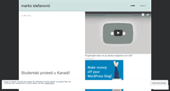 Desktop Screenshot of markostefanovic.wordpress.com