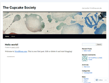 Tablet Screenshot of cupcakesociety.wordpress.com