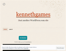 Tablet Screenshot of kennethgames.wordpress.com