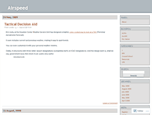 Tablet Screenshot of airspeed.wordpress.com