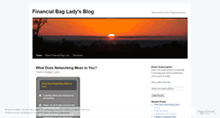 Desktop Screenshot of financialbaglady.wordpress.com