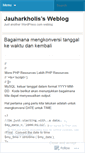 Mobile Screenshot of jauharkholis.wordpress.com