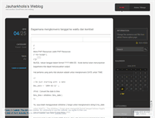 Tablet Screenshot of jauharkholis.wordpress.com