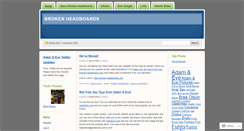 Desktop Screenshot of brokenheadboards.wordpress.com