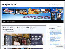 Tablet Screenshot of exceptional3d.wordpress.com