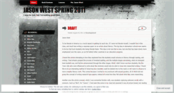 Desktop Screenshot of jasonwestspring2011.wordpress.com