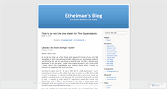 Desktop Screenshot of ethelmae.wordpress.com