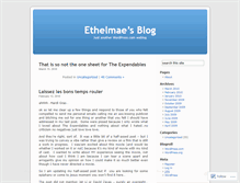 Tablet Screenshot of ethelmae.wordpress.com