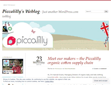 Tablet Screenshot of piccalilly.wordpress.com