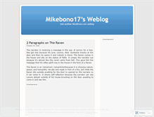Tablet Screenshot of mikebono17.wordpress.com