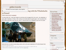 Tablet Screenshot of pobretravels.wordpress.com