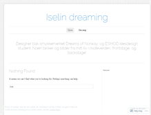 Tablet Screenshot of iselindreaming.wordpress.com