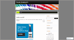 Desktop Screenshot of devilsamateurs.wordpress.com
