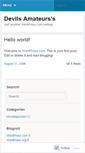 Mobile Screenshot of devilsamateurs.wordpress.com