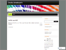 Tablet Screenshot of devilsamateurs.wordpress.com