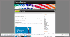 Desktop Screenshot of karangan.wordpress.com