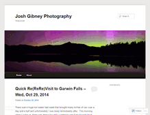 Tablet Screenshot of joshgibneyphoto.wordpress.com